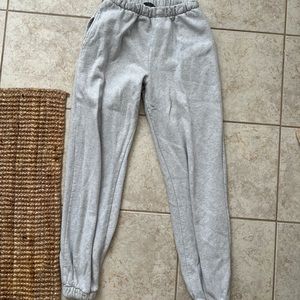 brandy melville rosa grey sweat pants